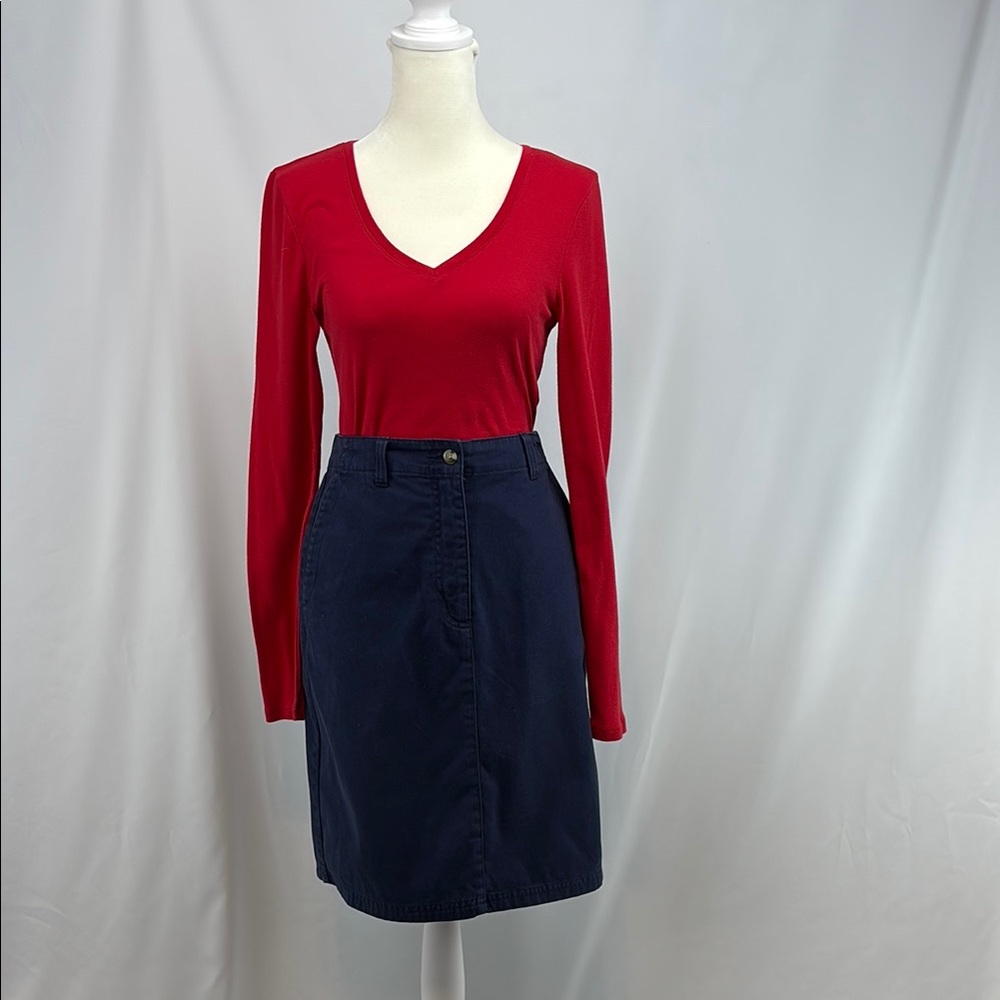 L.L.Bean chino skirt
